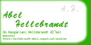 abel hellebrandt business card